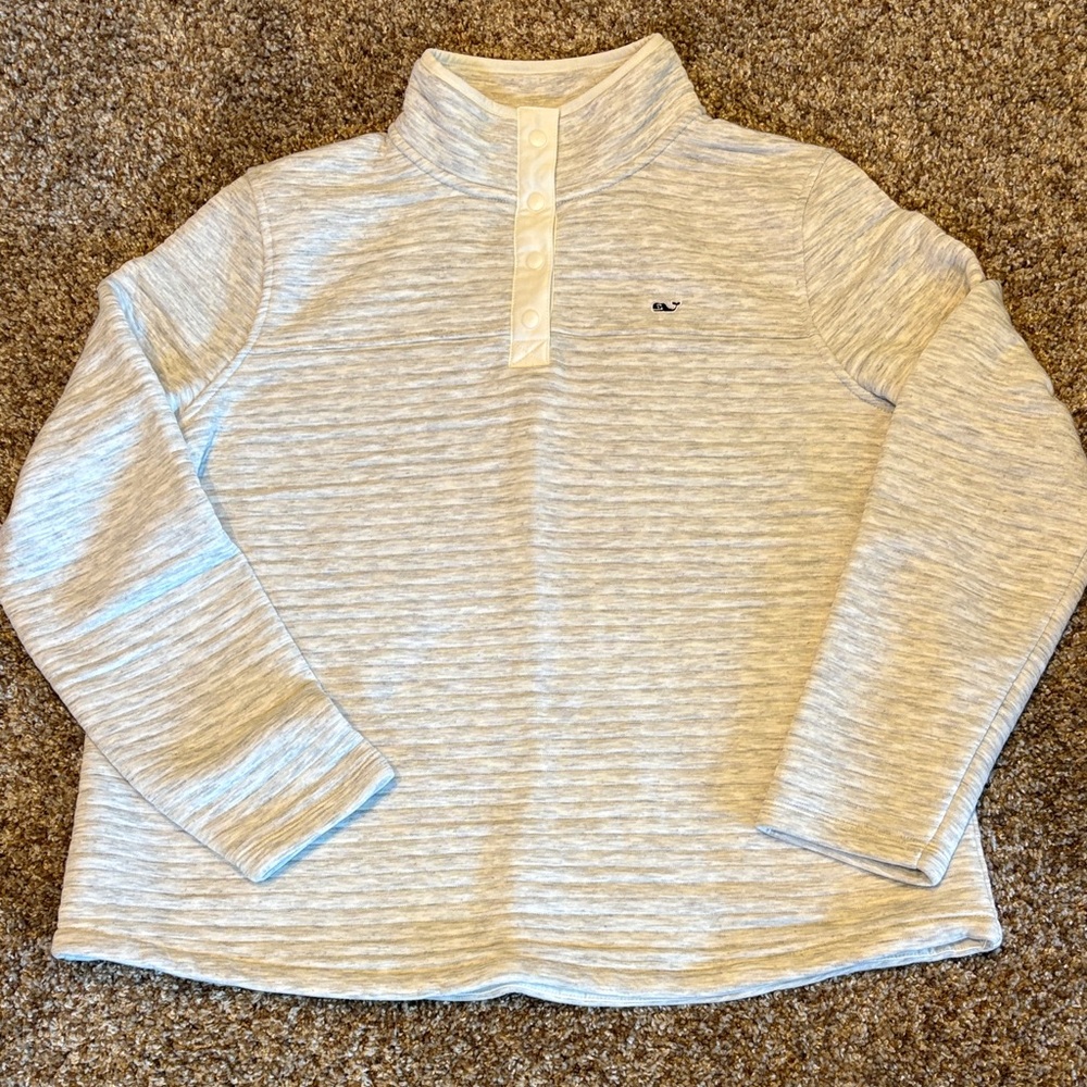Vineyard Vines Heather Gray Pullover Sweatshirt